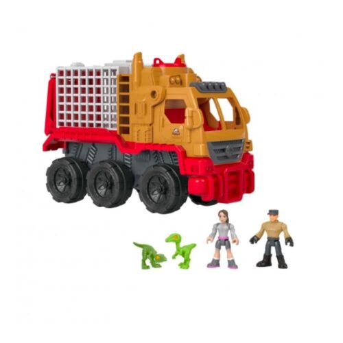 Camión Jurassic World transporta dinosaurios Imaginext