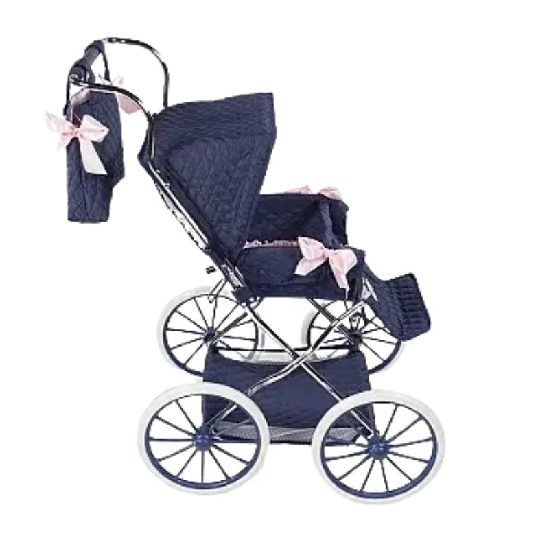 Silla para muñecos clásica azul marino - Imagen 2
