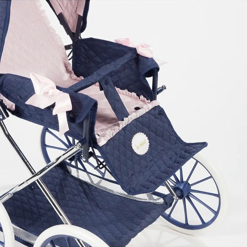 Silla para muñecos clásica azul marino - Imagen 4