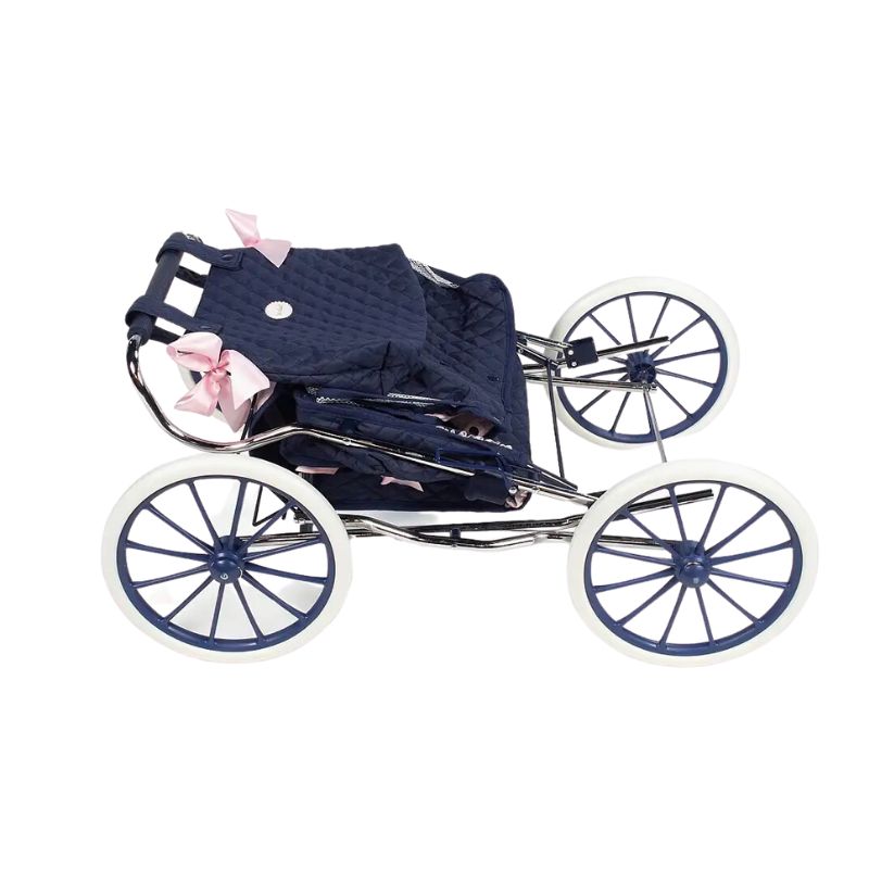 Silla para muñecos clásica azul marino - Imagen 3