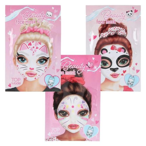 Mascarilla facial infantil con diseños de animales modelos surtidos