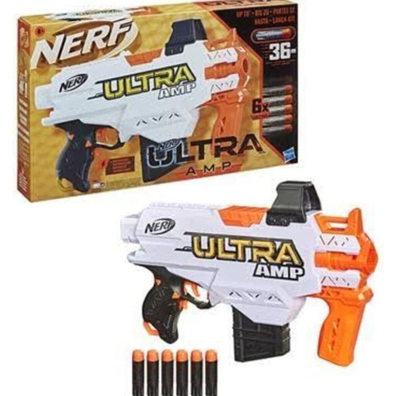 Nerf lanzador ultra AMP electrónico con 6 dardos de Hasbro 561351