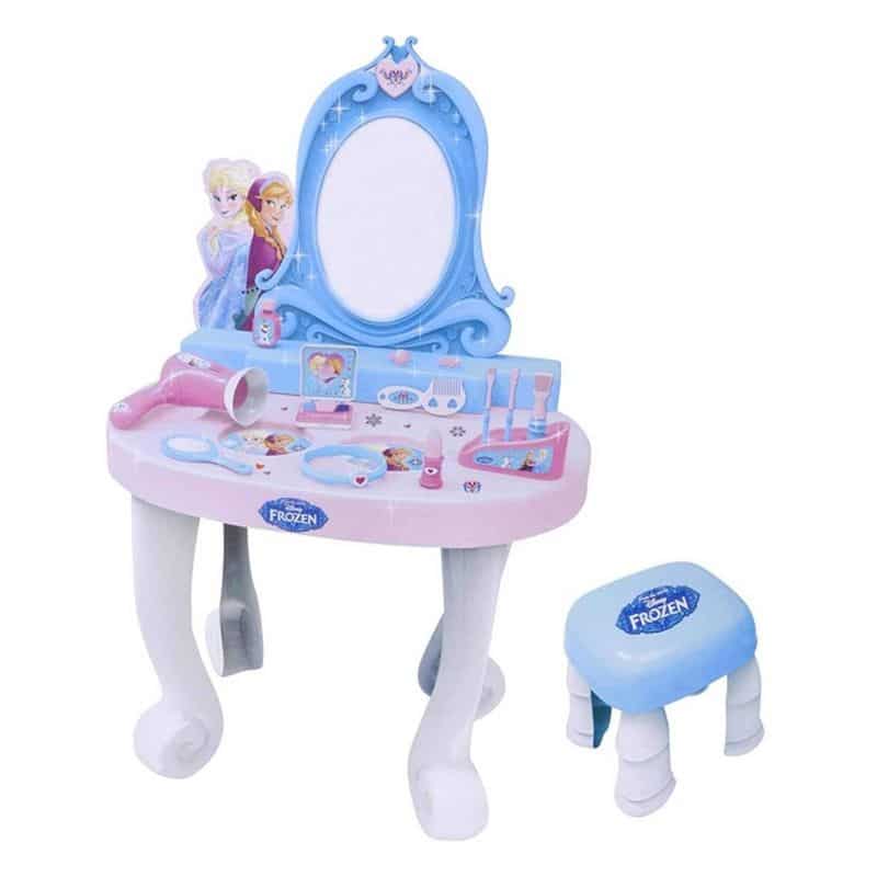 Tocador de Frozen grande con accesorios y asiento para niñas - Imagen 2