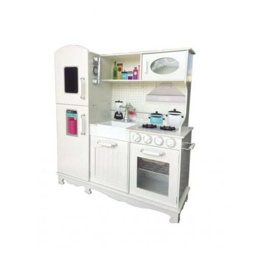 Cocina Vintage Madera con nevera Infantil Play Hoome 18-040