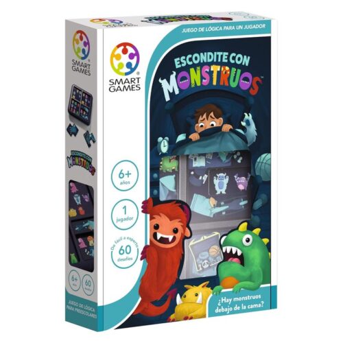 Juego escondite con monstruos con rompecabezas educativos para niños