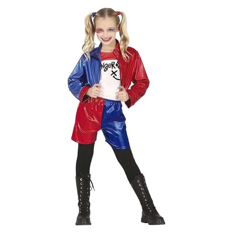 Disfraz Harley Quinn glamour talla 5 a 6 años 77613