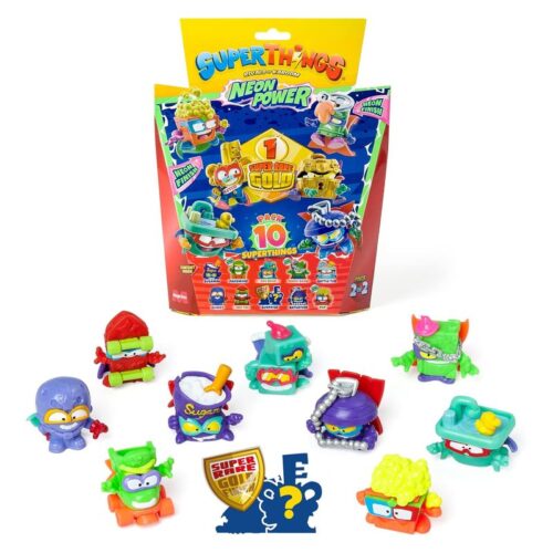 Superthings RK Serie Neon Power pack de 10 figuras PST11B016IN2
