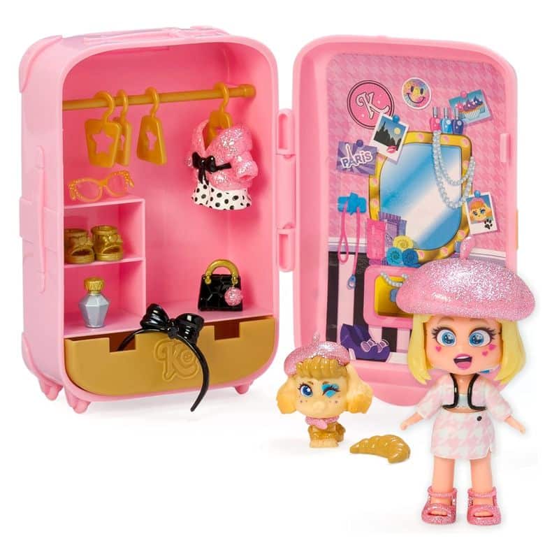 Kookyloos Ellet suitcase para muñecas con 14 accesorios PKLSP104IN6-E