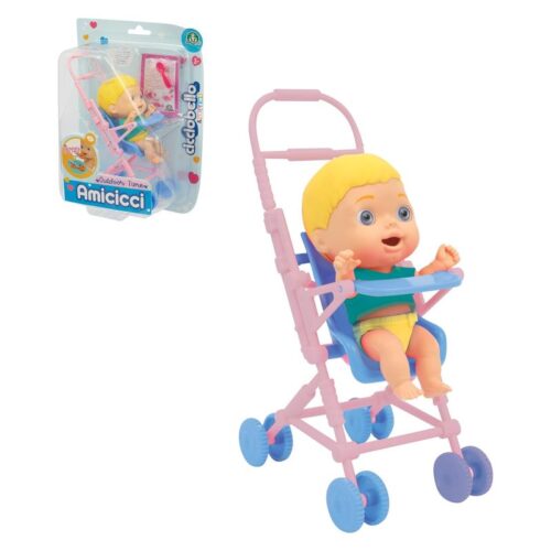 Amacicci Cicciobello carrito de bebé de Paseo y Silla de Trona CC018000