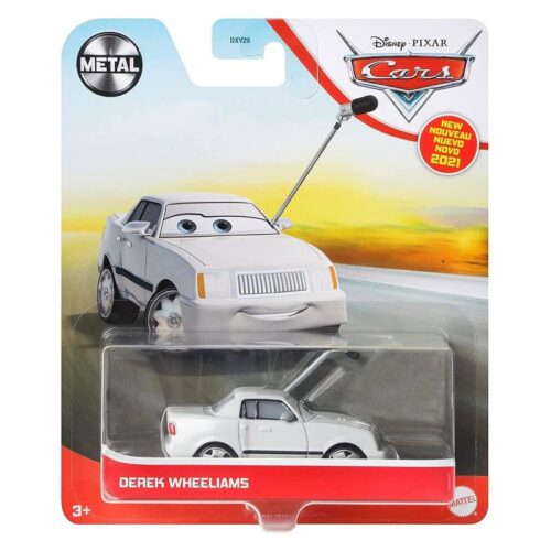 Cars personaje Derek Wheeliams metalizado escala 1:55 GRR84