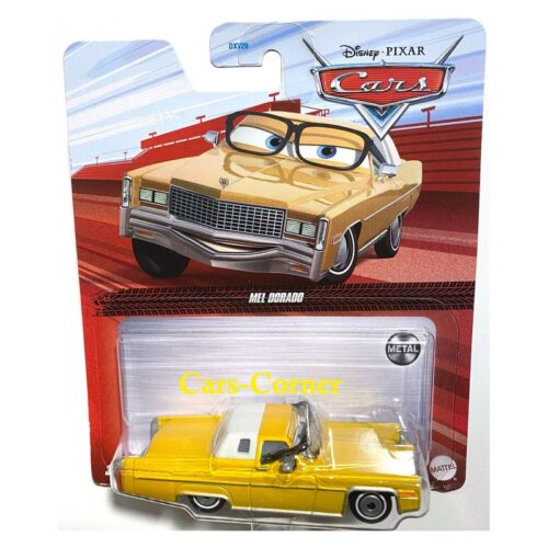 Cars coche personaje Mel dorado metalico escala 1:55 HFB42