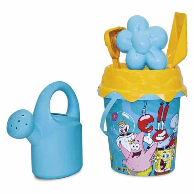 Cubo de playa con accesorios decorados de Bob Esponja 7600862152