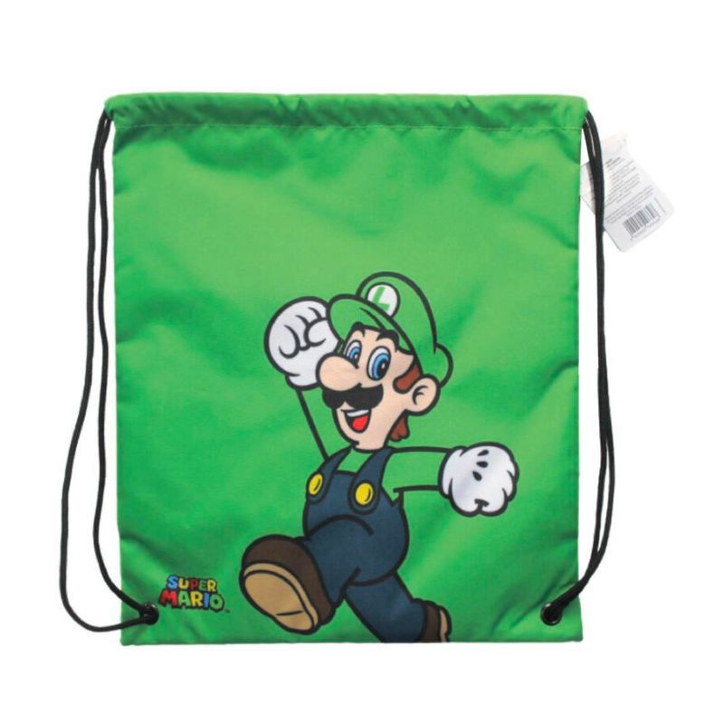 Mochila de saco Luigi Súper Mario Bros Nintendo