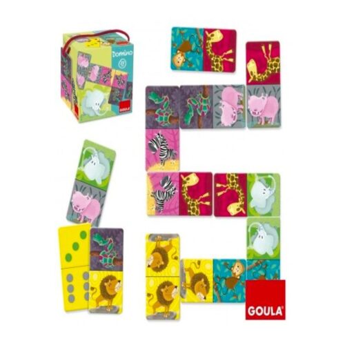 Juego de mesa dominó de animales Goula
