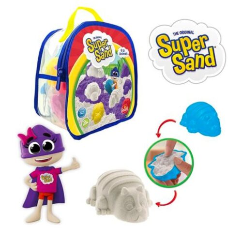 Mochila Super Sand con animales y arena mágica para moldear y modelar