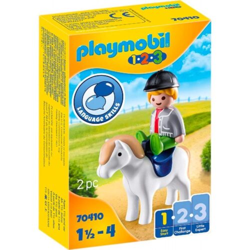 Playmobil 123 set Poni con niño referencia 70410 a partir de año y medio