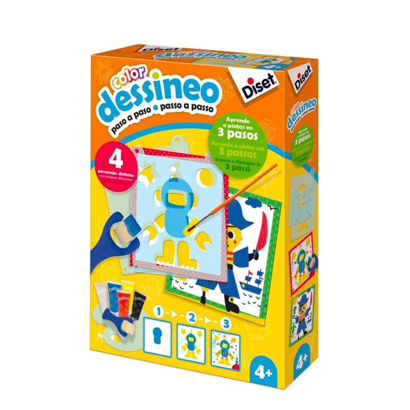 Aprende a pintar personajes Dessineo Diset