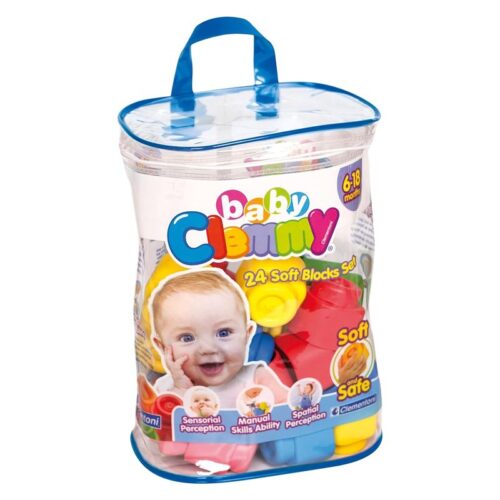 Bolsa de 24 bloques blanditos de Clemmy para bebés a partir de 6 meses 14889