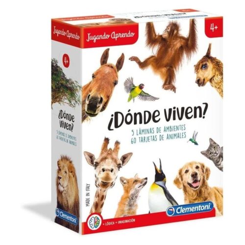 Juego educativo ¿Donde viven? de Jugando aprendo de Clementoni