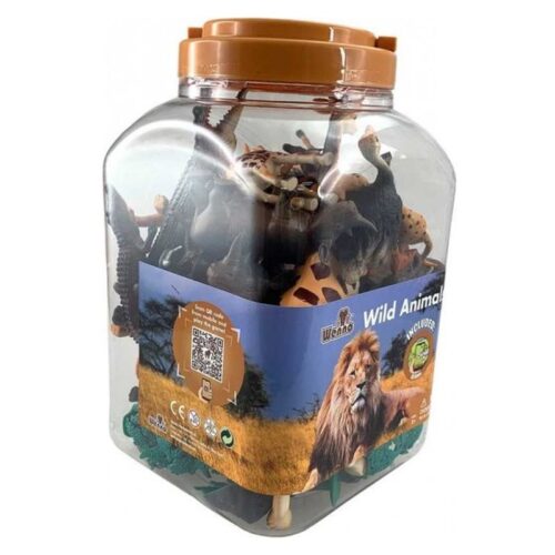 Cubo de animales salvajes con 30 figuras diferentes de Wenno