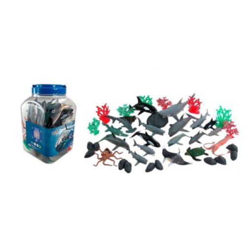 Cubo de animales marinos con 30 figuras diferentes 20-627