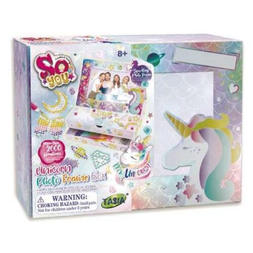 Set artesania con cristales infantil para formar marco de unicornio de SoYou 22-211