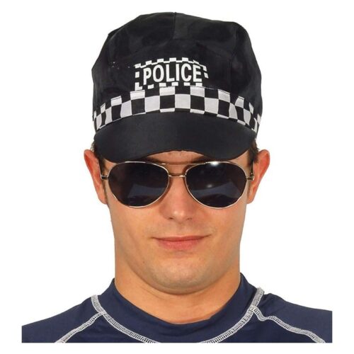 Gorro de Policía complemento para disfraz de carnaval Guirca 13051