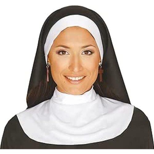 Cofia monja complemento de disfraz para carnavales de Guirca 13931