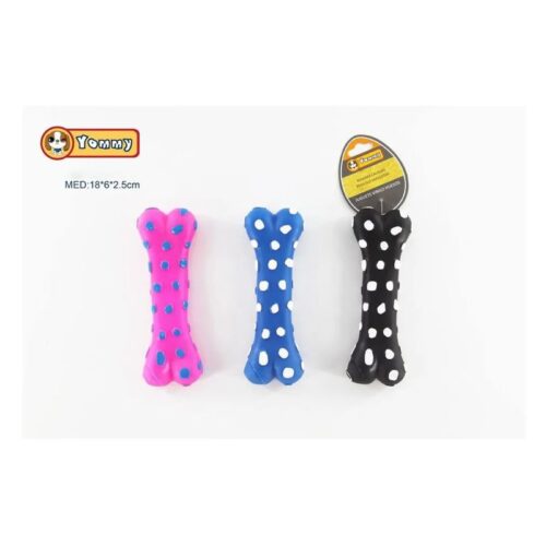 Juguete hueso de perro con puntos modelo surtido YM1651