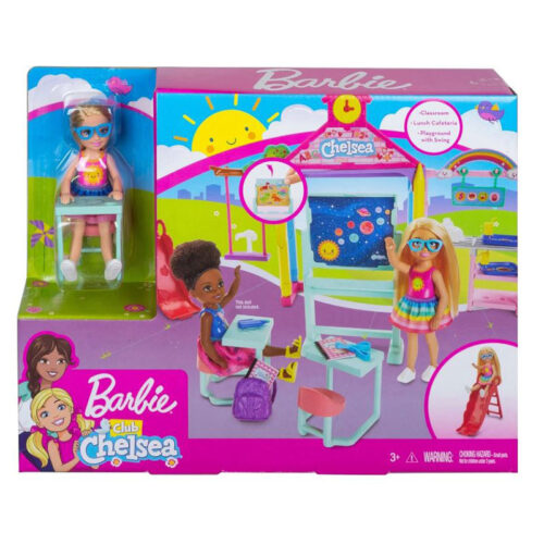Barbie escuela de Chelsea playset con muñeca incluida y accesorios