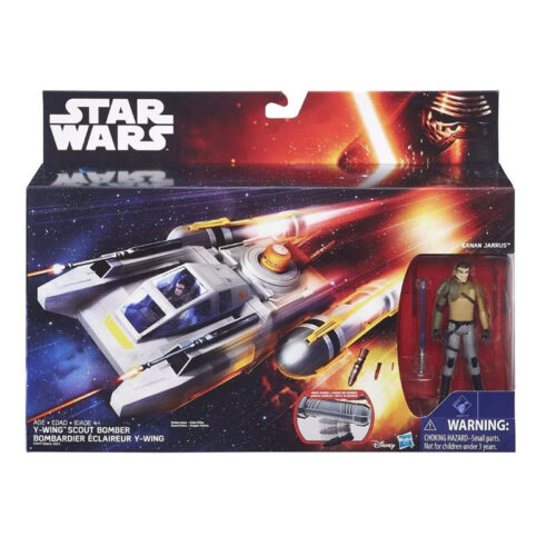 Star Wars Playset nave Y Wing Scout Bomber con figura de Kanan Jarrus