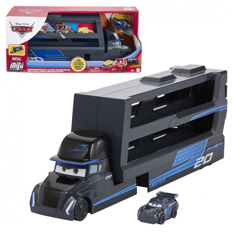 Cars camión de Jackson Storm transporte de vehículos con mini vehículo