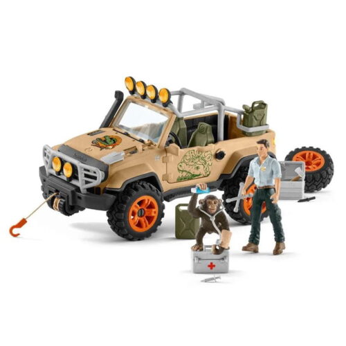 Vehículo 4×4 con cabrestante de la línea Wild Life de Schleich