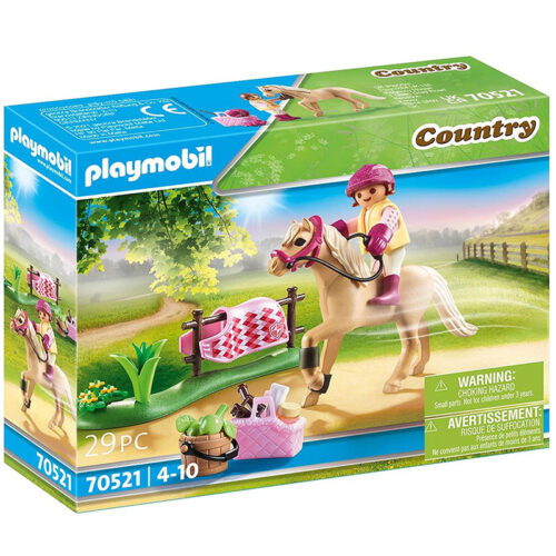 Playmobil serie Country Poni de equitación alemán con 29 piezas