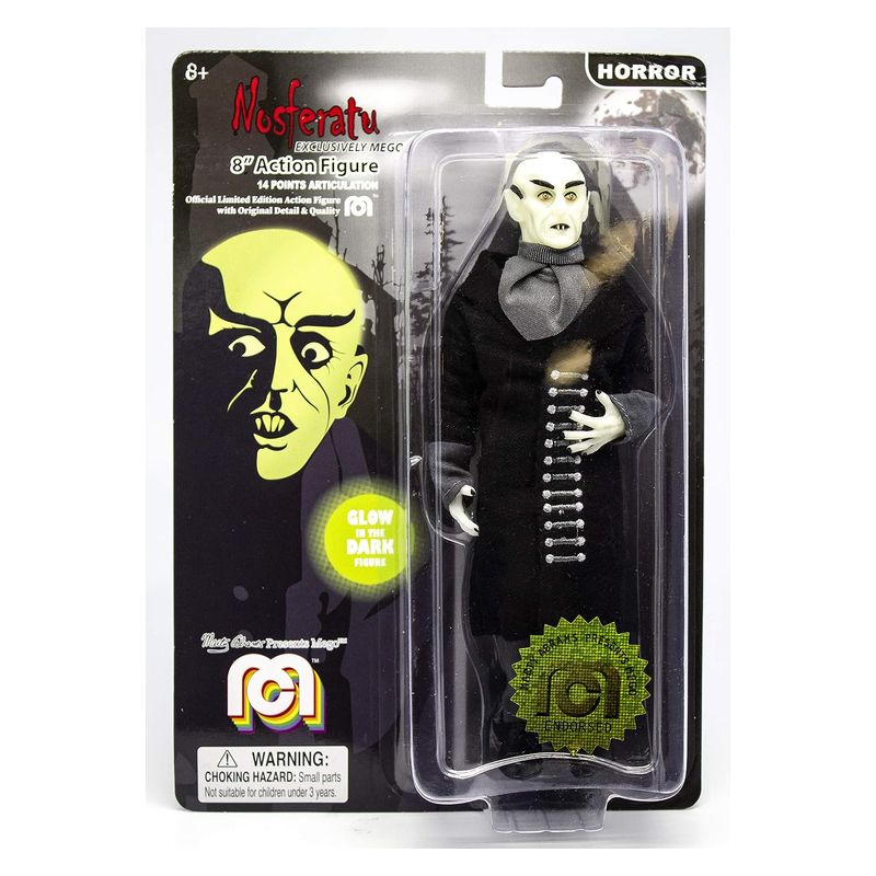 Mego figura Nosferatu brilla en la oscuridad de 20 cm - Imagen 2
