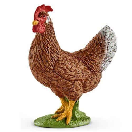 Figura de Gallina Schleich de la línea Farm World
