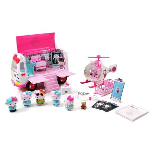 Hello Kitty Playset Furgoneta y Helicóptero con Accesorios