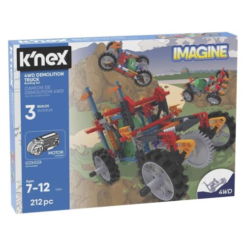 Knex camión demolición con motor y 212 piezas de construcción