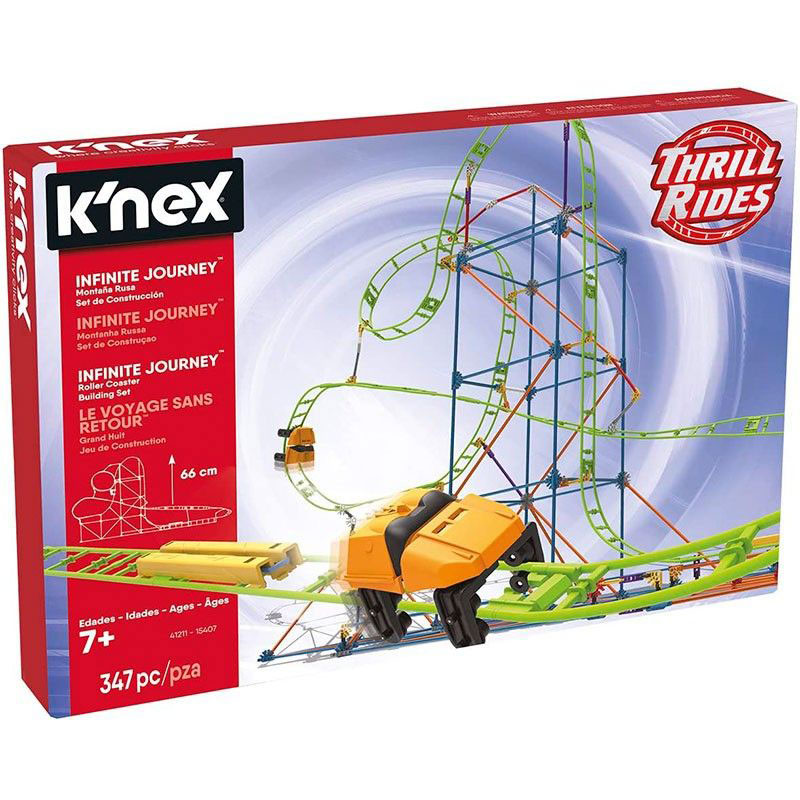 Motaña rusa de KNEX thrill ride de 347 piezas para construir