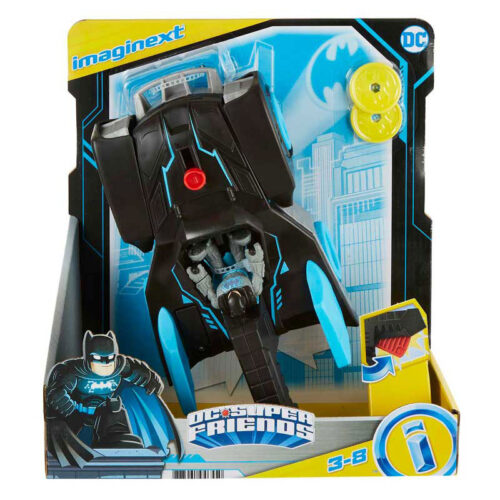 Imaginext Batmovil transformable de Batman lanza discos de DC Cómics