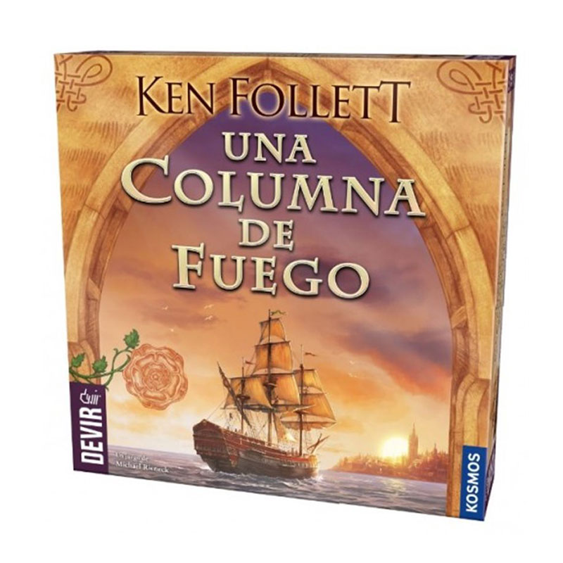 Juego Columna de fuego eurogame inspirado en la saga de Ken Follet