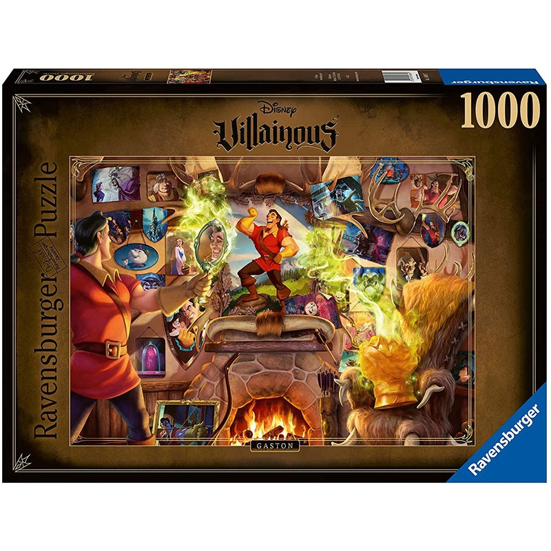 Puzzle adultos 1000 piezas de Gastón de la colección Disney Villanous