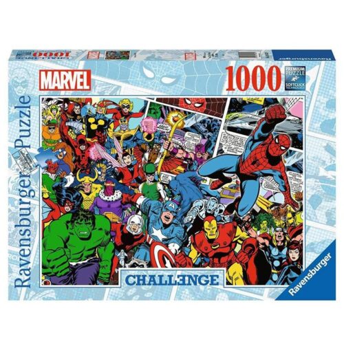 Puzzle adultos 1000 piezas de los Superhéroes de Marvel Challenge