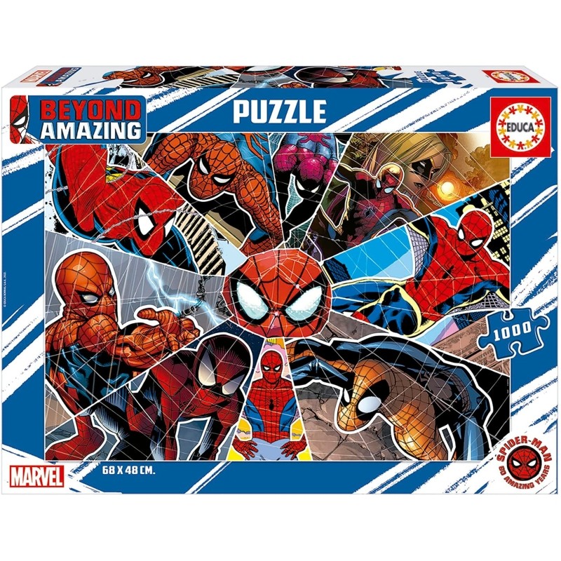 Puzzle 1000 piezas superhéroe Spiderman Beyond Amazing de educa 19487