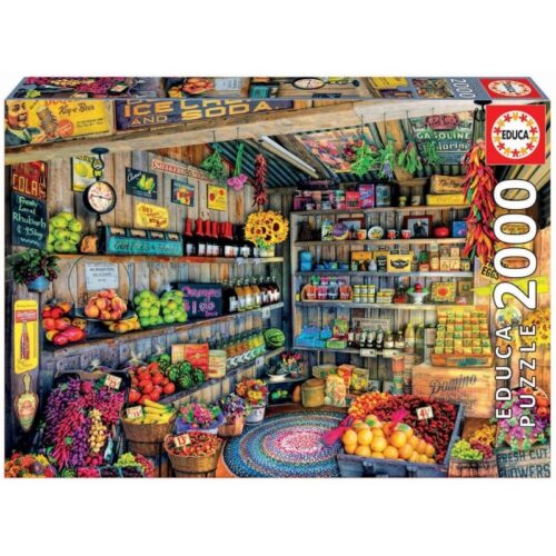 Puzzle 2000 piezas fotografia tienda de comestibles de educa 17128