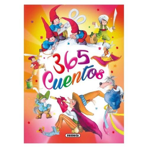 Libro 365 cuentos con relatos cortos y tapa dura de Susaeta S0011
