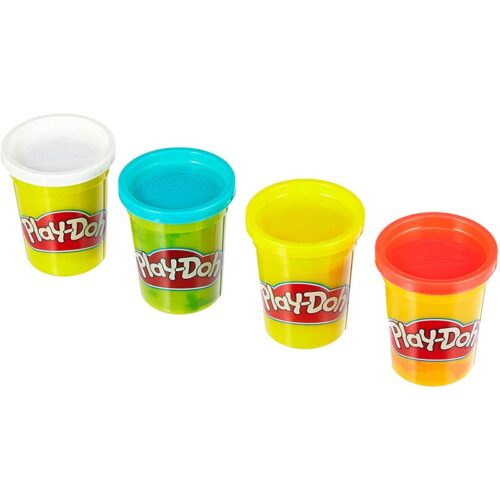 Pack de colores vivos con 4 botes de plastilina Play Doh para modelar