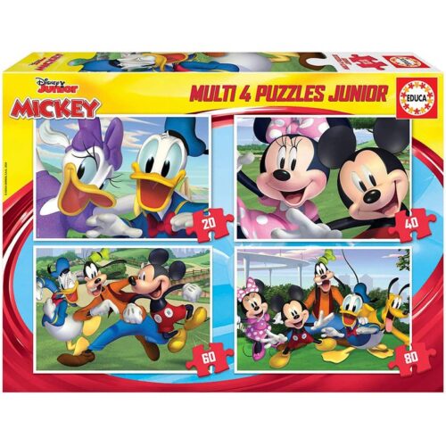 Pack 4 puzzles progresivos de Mickey y sus amigos Disney Junior 18627