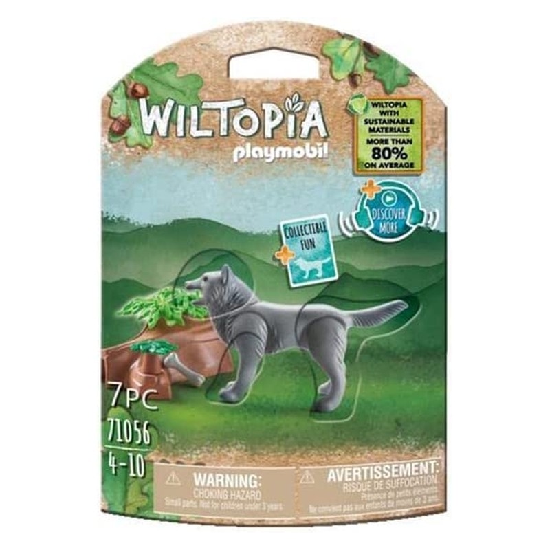 Playmobil Wiltopia 71056 lobo y accesorios con carta coleccionable
