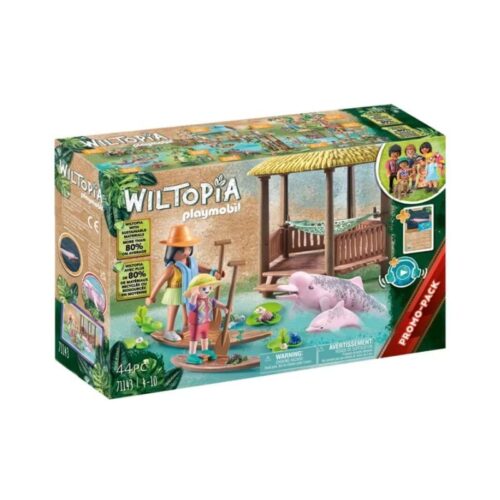 Playmobil Wiltopia 71143 tour a remo con delfines de río con 44 piezas